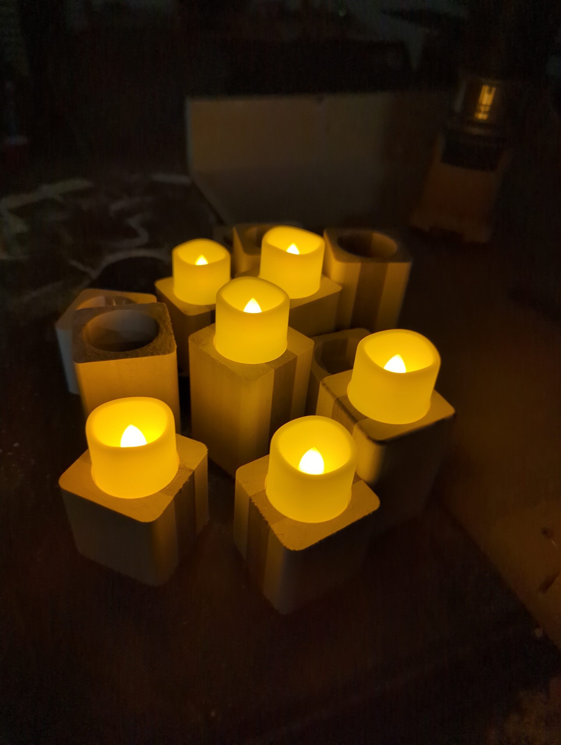 Making LED tea light holders